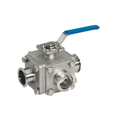 Three Way Tri Clamp Ball Valve