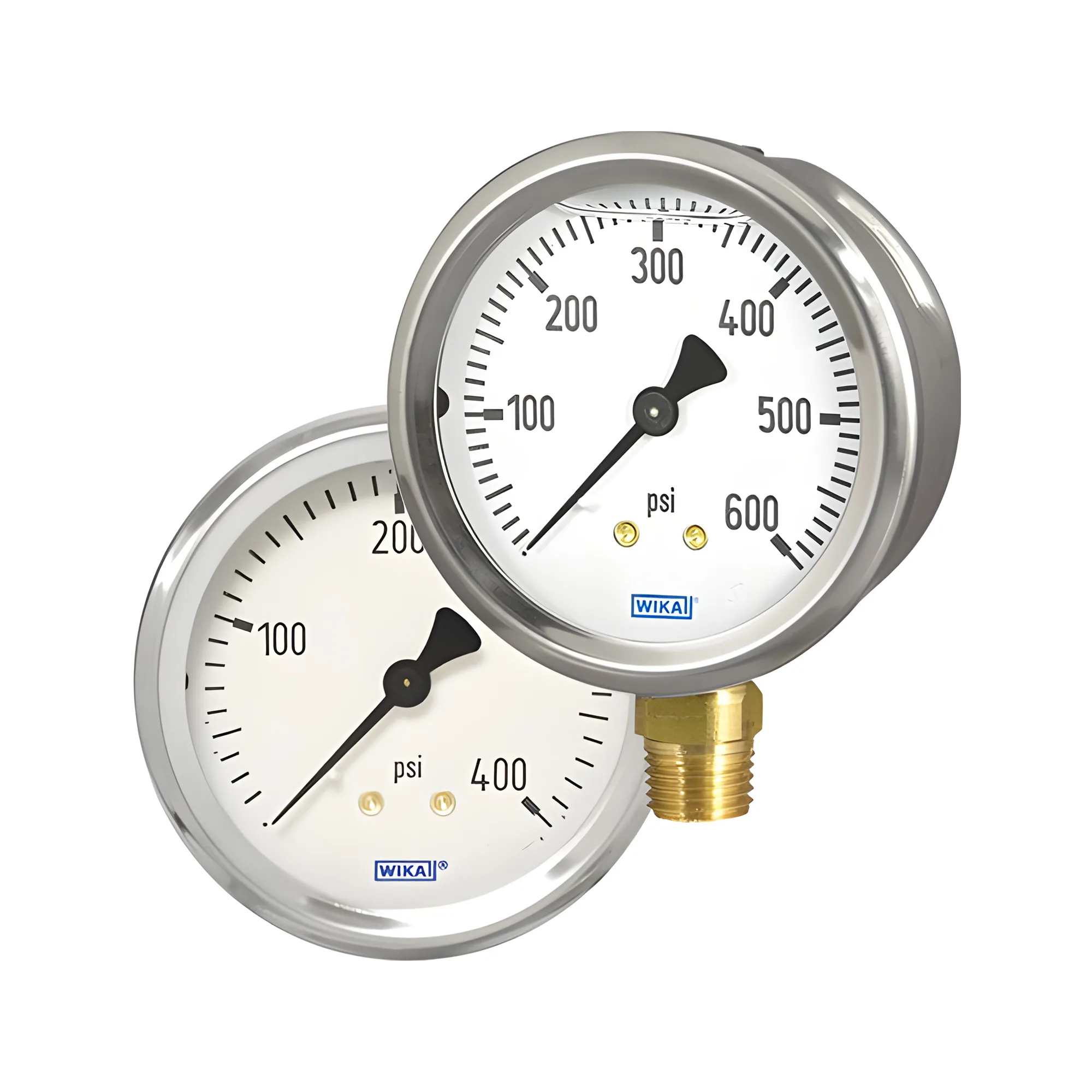 Bourdon Tube Pressure Gauge (Dry / Fillable) - WIKA 213.53