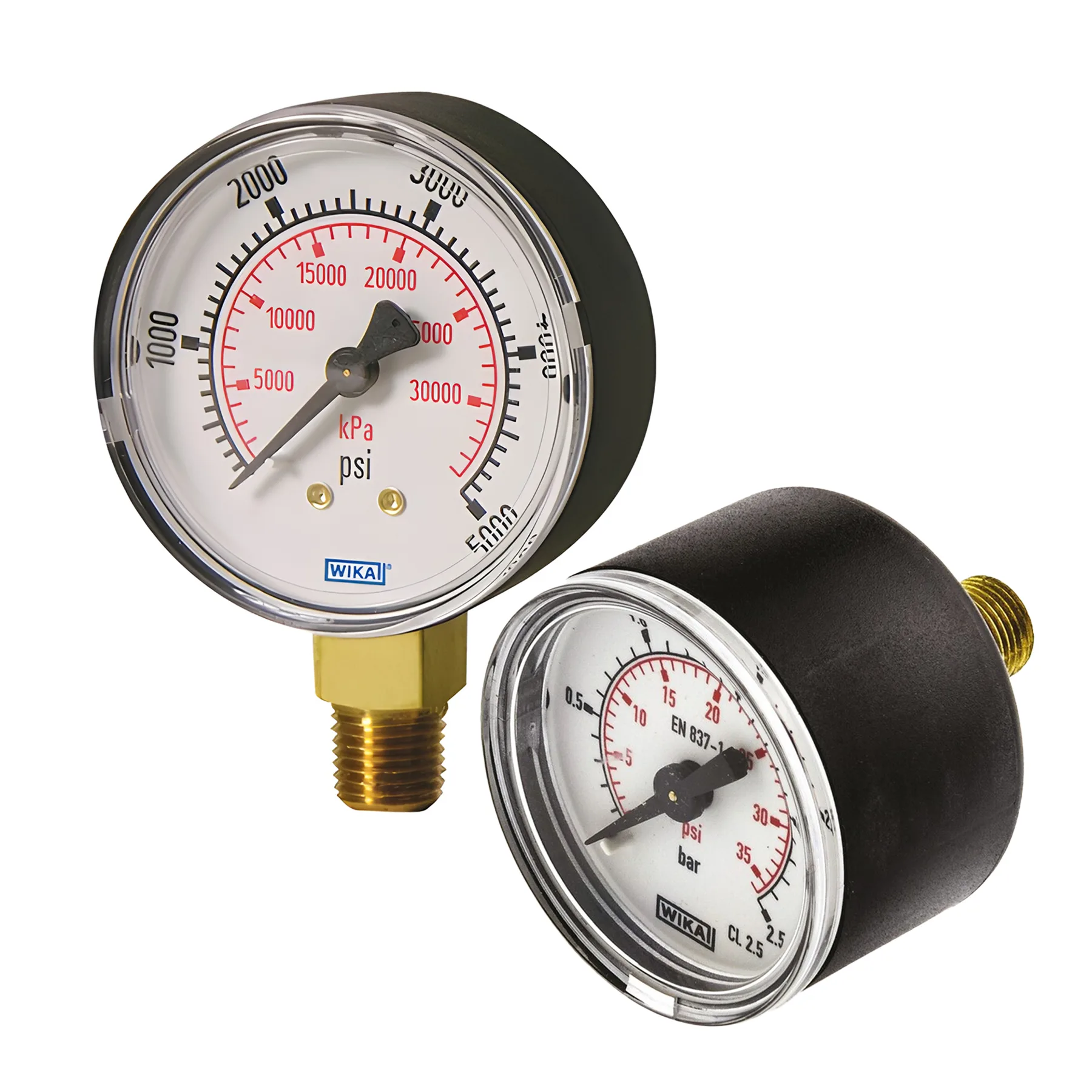 Bourdon Tube Pressure Gauge Dry Type (Black Body) - WIKA 111.10