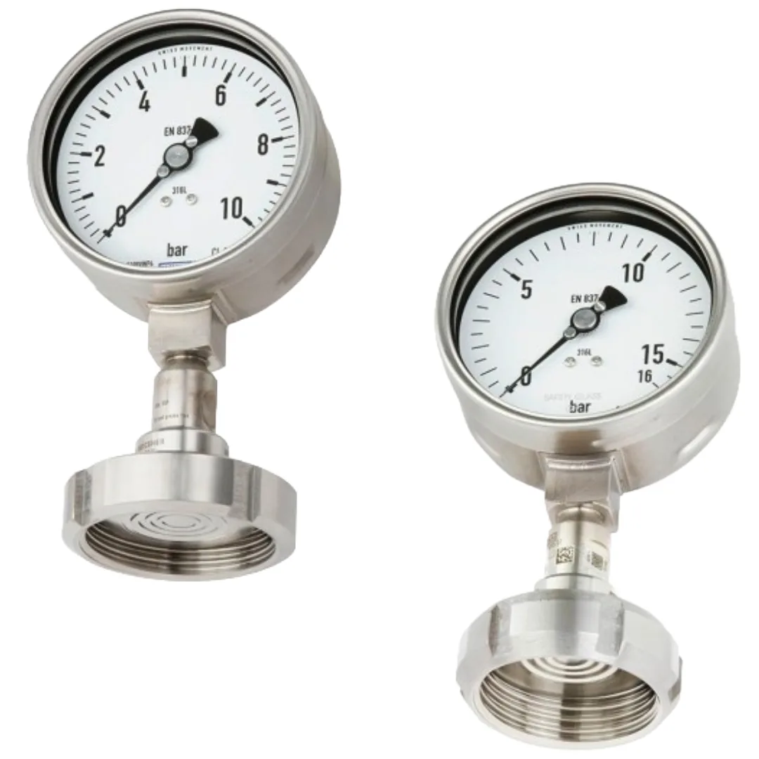 WIKA DSS18F / DSS19F Series – Hygienic Pressure Gauge with Mounted Diaphragm Seal (EN 837-1) | Milk Thread DIN 11851 / SS 1145
