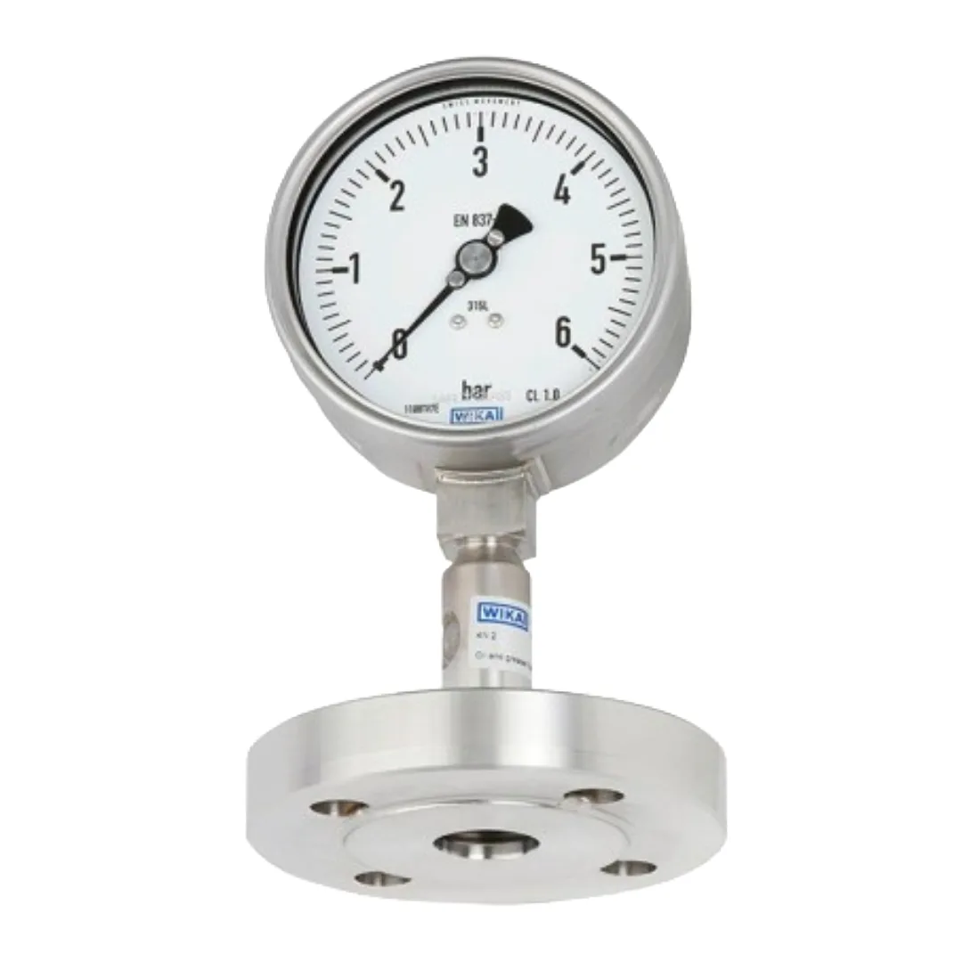 WIKA DSS26M Diaphragm Seal Pressure Gauge (EN 837-1) – Flange Connection, Internal Diaphragm
