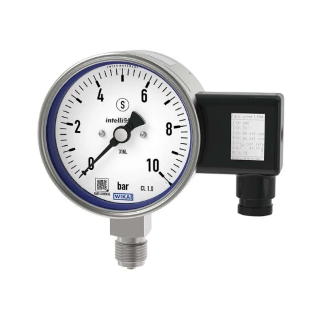 WIKA PGT23.100 / PGT23.160 – Bourdon Tube Pressure Gauge with Electrical Output (intelliGAUGE®)