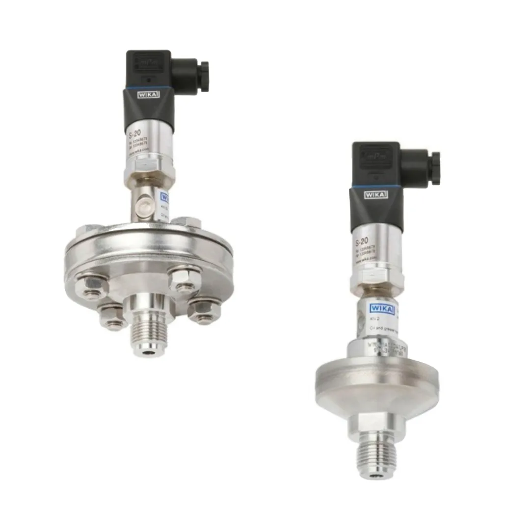WIKA DSS10T / DSS34T Pressure Sensor with Diaphragm Seal (Chemical & Process Industry) – Up to 0…60 bar, 4–20 mA, Threaded Connection G½ / ½ NPT, 316L or Hastelloy C276 Diaphragm, 316Ti Case, IP65