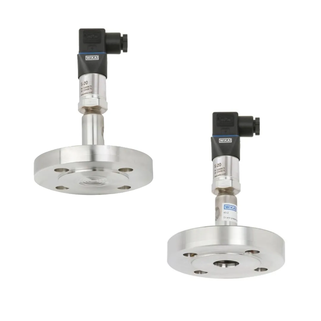 WIKA DSS26T / DSS27T Pressure Sensor with Diaphragm Seal (Chemical & Process Industry) – Up to 0…40 bar, 4–20 mA, Flange Connection per EN 1092-1 / ASME B16.5, 316L Wetted / 316Ti Case, IP65