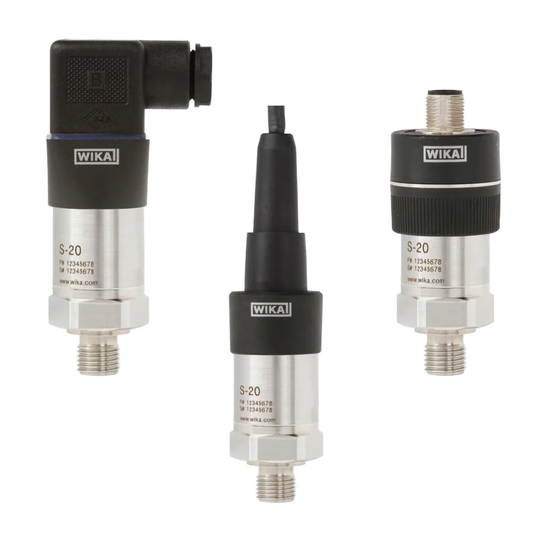 WIKA S-20 Pressure Pressure Sensor (Demanding Industrial) – Up to 0…1,600 bar, 4–20 mA / 0–10 V, 316L Wetted Parts, IP65–IP6K9K