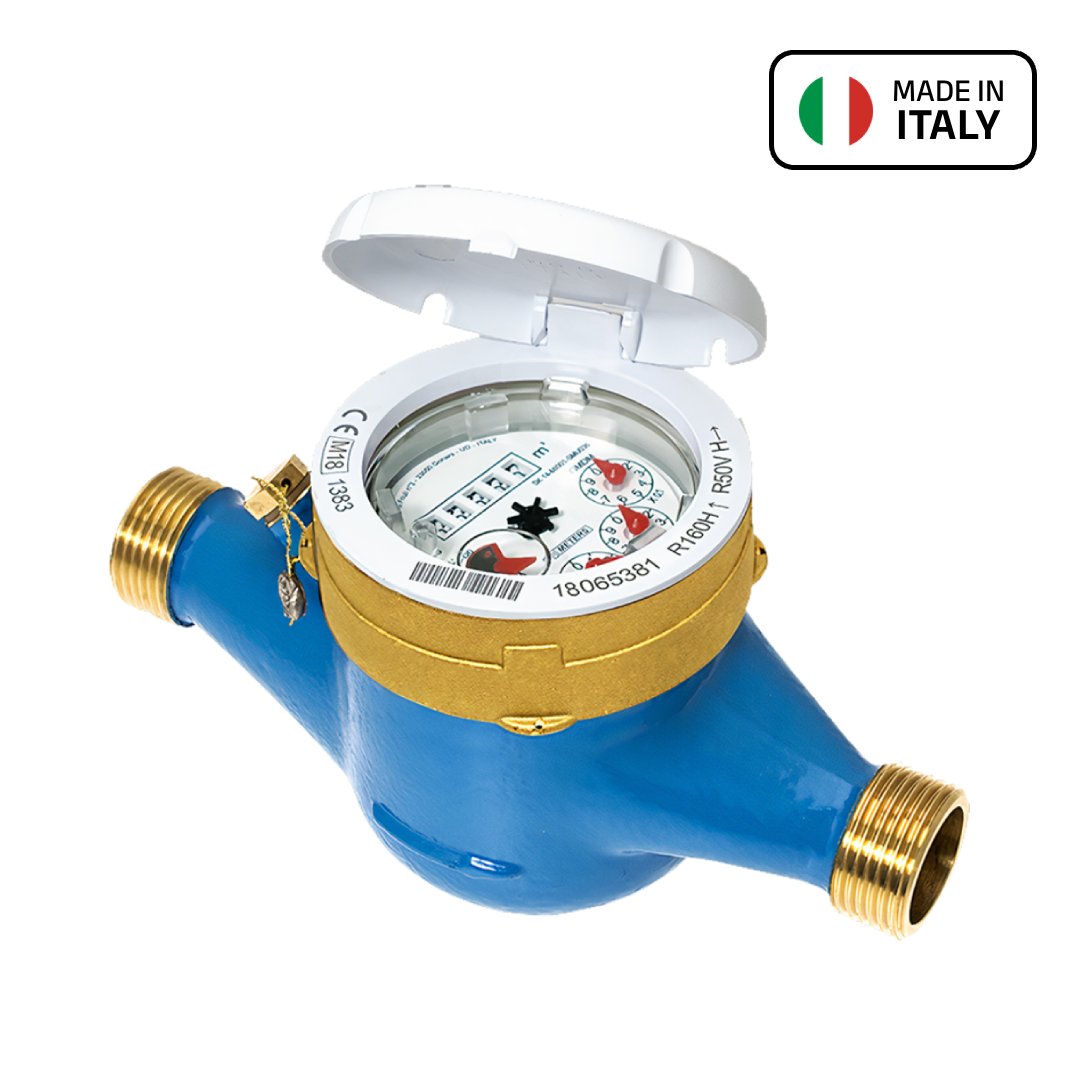 عدّاد مياه متعدّد النفاثات BMeters GMDM-I – من DN15 إلى DN50 ، وصلات لولبية