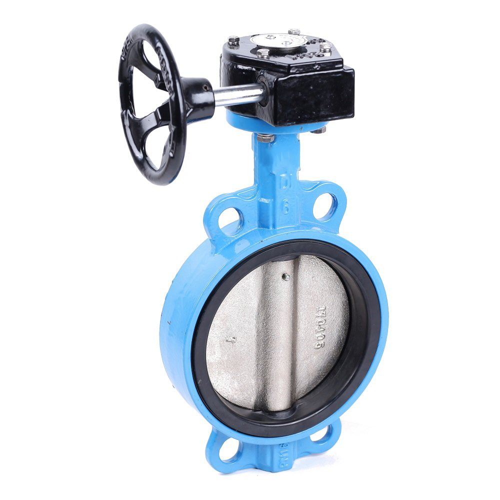 Butterfly Valve Stainless Steel Disk Worm Gear Type
